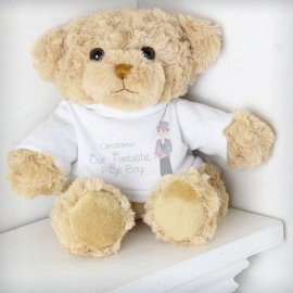 (image for) Personalised Fabulous Page Boy Message Bear