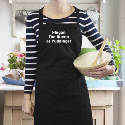 (image for) Personalised Black Apron