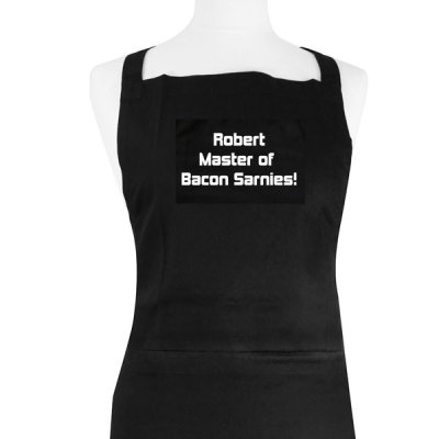(image for) Personalised Black Apron
