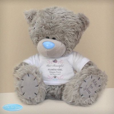 (image for) Personalised Me To You Flower Girl Teddy with T-Shirt