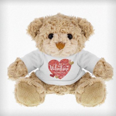 (image for) Personalised Valentine's Day Confetti Hearts Teddy