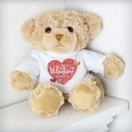(image for) Personalised Valentine's Day Confetti Hearts Teddy