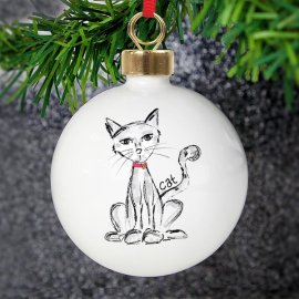 (image for) Personalised Cat Bauble