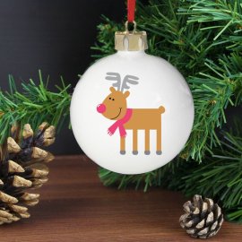 (image for) Personalised New Reindeer Bauble