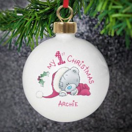 (image for) Personalised Me To You My 1st Christmas Bauble