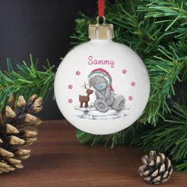 (image for) Personalised Me To You Reindeer Bauble