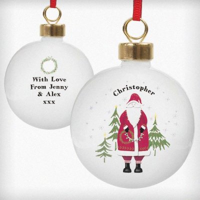 (image for) Personalised Father Christmas Bauble