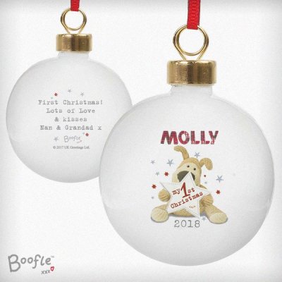 (image for) Personalised Boofle My 1st Christmas Bauble