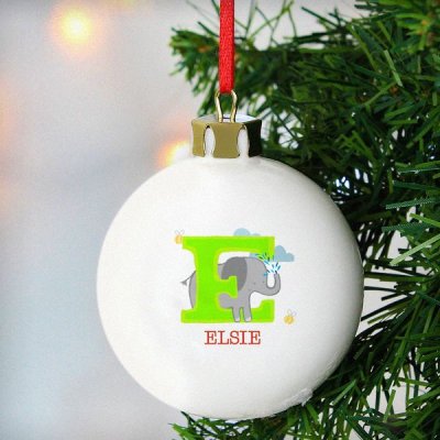 (image for) Personalised Animal Alphabet Bauble