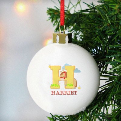 (image for) Personalised Animal Alphabet Bauble