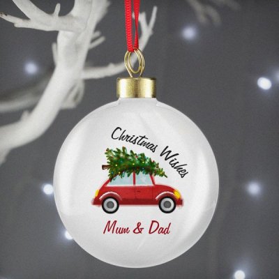 (image for) Personalised 'Driving Home For Christmas' Bauble