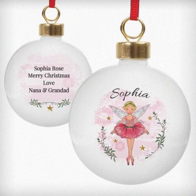 (image for) Personalised Sugar Plum Fairy Bauble