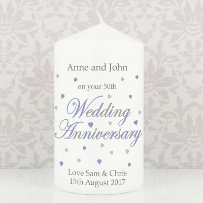 (image for) Personalised Anniversary Candle