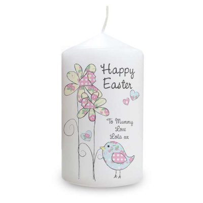(image for) Personalised Daffodil Chick Easter Candle