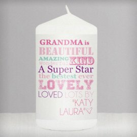 (image for) Personalised She Is... Candle