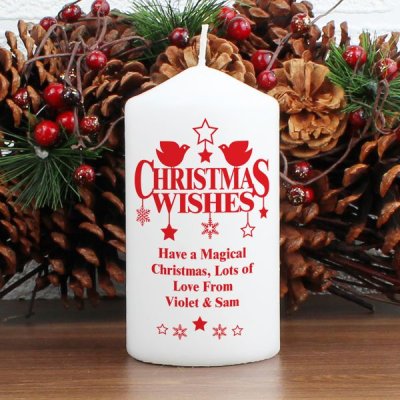 (image for) Personalised Christmas Wishes Candle