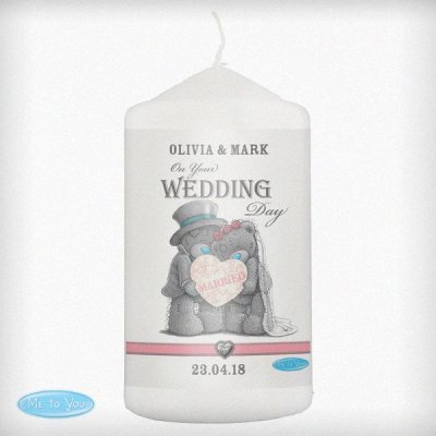 (image for) Personalised Me To You Wedding Couple Candle