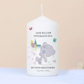 (image for) Personalised Tiny Tatty Teddy Christening Candle