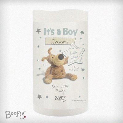 (image for) Personalised Boofle It's a Boy Nightlight LED Candle