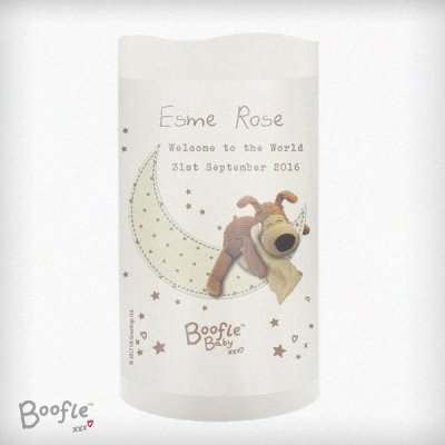 (image for) Personalised Boofle Baby Nightlight LED Candle