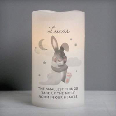 (image for) Personalised Baby Bunny LED Candle