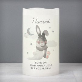(image for) Personalised Baby Bunny LED Candle