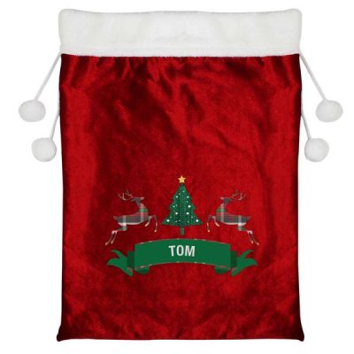 (image for) Personalised Nordic Christmas Pom Pom Sack