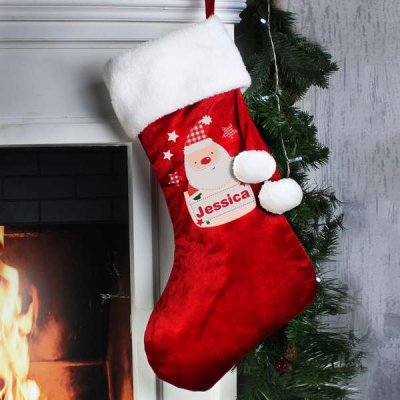 (image for) Personalised Pocket Santa Stocking
