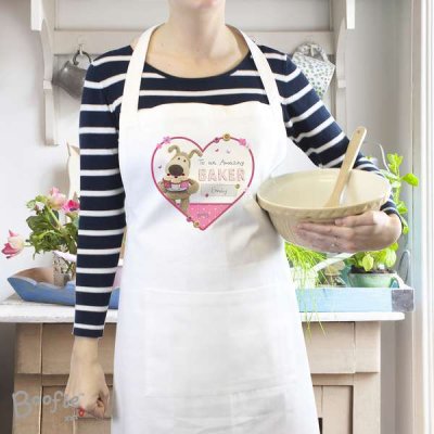 (image for) Personalised Boofle Flowers Apron