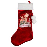 (image for) Personalised Festive Fawn Luxury Stocking