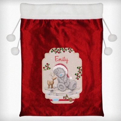 (image for) Personalised Me to You Reindeer Luxury Pom Pom Sack