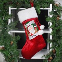 (image for) Personalised Red Christmas Santa Stocking