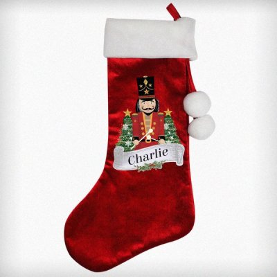 (image for) Personalised Red Nutcracker Stocking