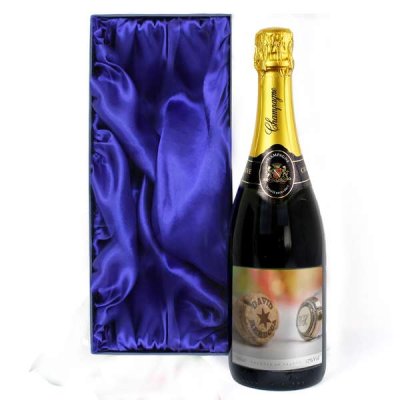 (image for) Personalised Champagne Cork Champagne Bottle with Gift Box