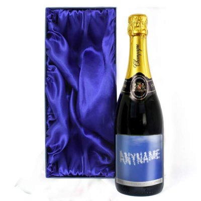 (image for) Personalised Clouds Champagne Bottle with Gift Box