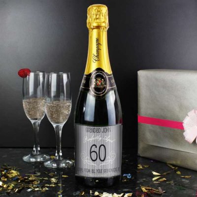 (image for) Personalised Age Champagne Grey with Gift Box