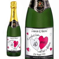 (image for) Personalised A Perfect Love Ruby Champagne