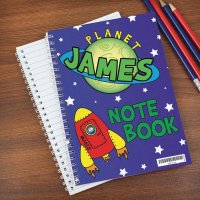 (image for) Personalised Space A5 Notebook