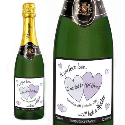 (image for) Personalised Perfect Love Wedding Champagne