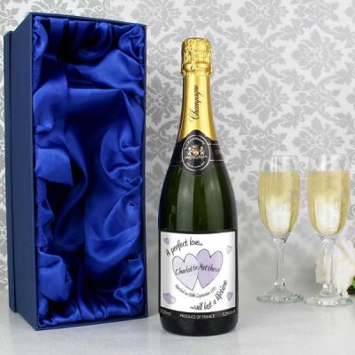 (image for) Personalised Perfect Love Wedding Champagne with Gift Box