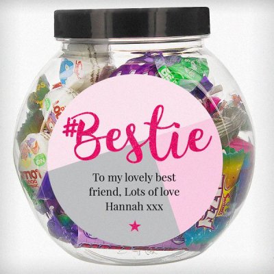 (image for) Personalised #Bestie Sweet Jar