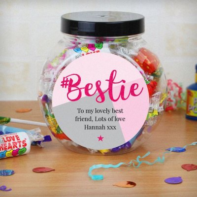 (image for) Personalised #Bestie Sweet Jar