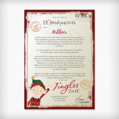(image for) Personalised Elf Surveillance Christmas Letter
