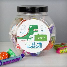 (image for) Personalised 'Be Roarsome' Dinosaur Sweet Jar