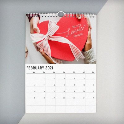 (image for) Personalised A4 Couple Calendar
