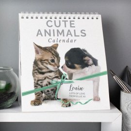 (image for) Personalised Cute Animals Desk Calendar