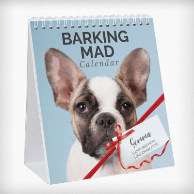 (image for) Personalised Barking Mad Dog Desk Calendar