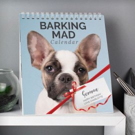 (image for) Personalised Barking Mad Dog Desk Calendar