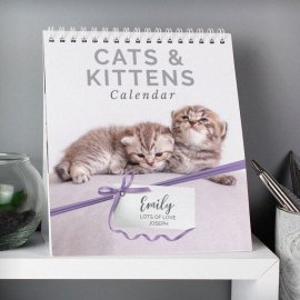 (image for) Personalised Cats and Kittens Desk Calendar