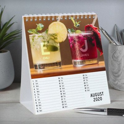 (image for) Personalised Couples Desk Calendar